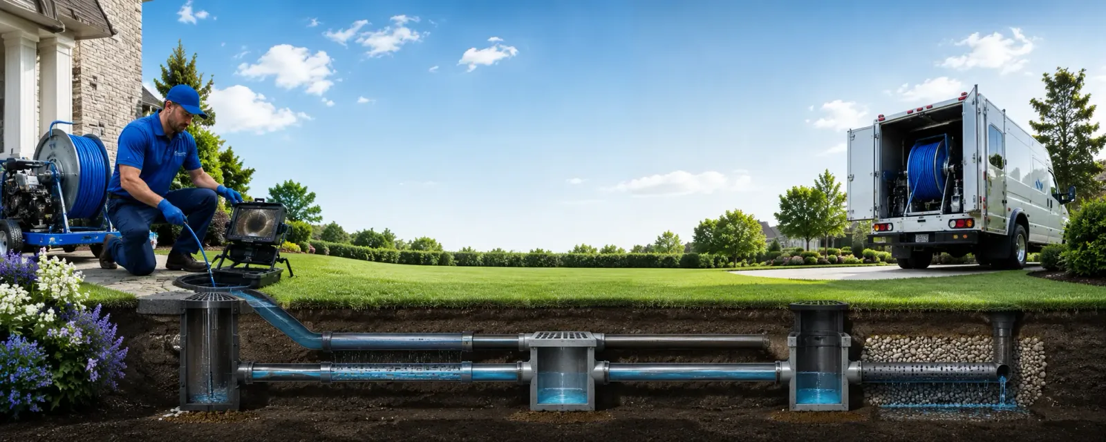 Outdoor drain cleaning information for Warba, MN